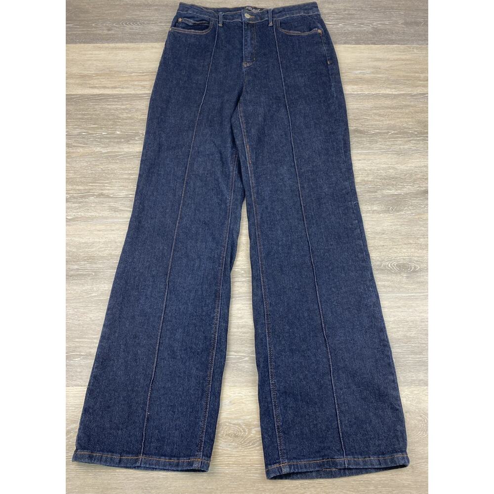 Judy Blue High Rise Wide Leg Pleated Front Jeans Medium Wash Size 15/32 (32x32)